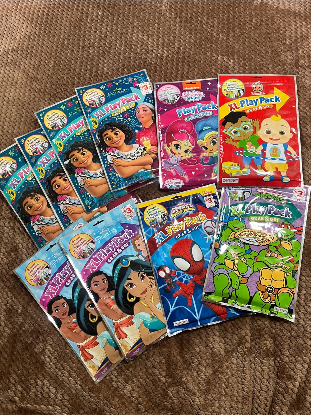 Disney coloring learning packs